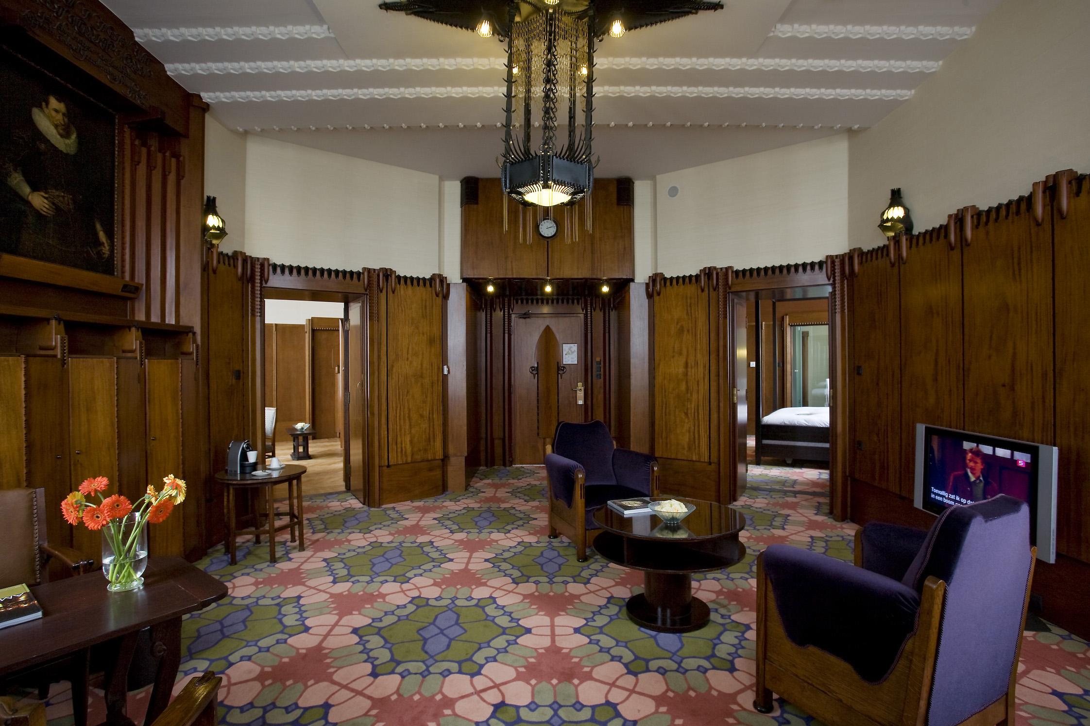 Grand Hotel Amrath Amszterdam Kültér fotó The interior of the hotel