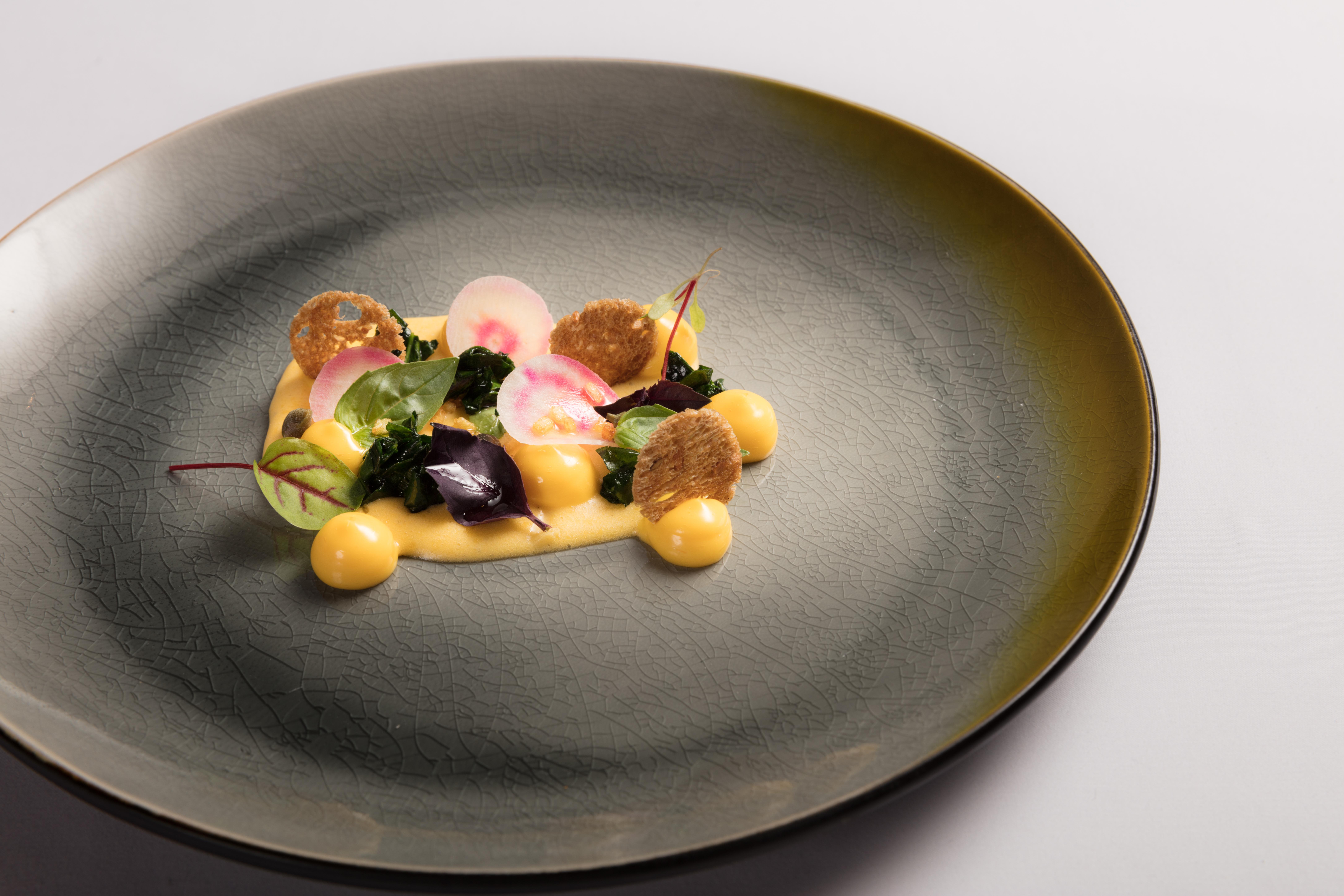 Grand Hotel Amrath Amszterdam Kültér fotó A dish by Heston Blumenthal